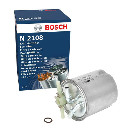 Genuine Bosch Car Fuel Filter N2108 Fits Nissan X-Trail Dci - 2.0 - 07-14 F02640 Bosch  - Town Parts