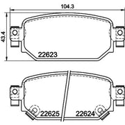 DON Rear Brake Pad Set PCP1788