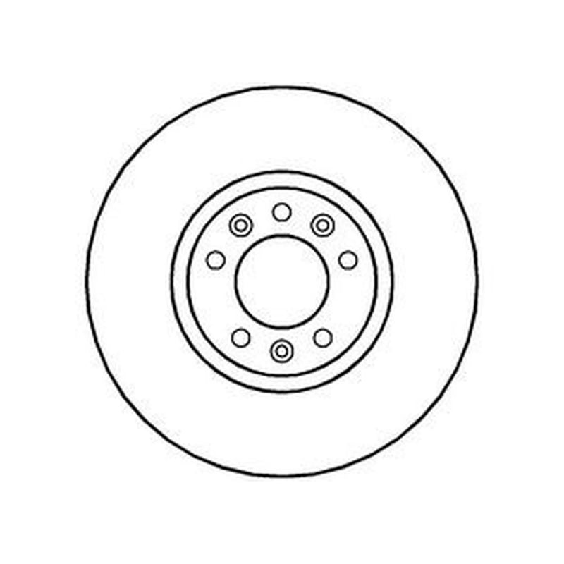 Abtex 2 x Vented Front Brake Discs BD1371V