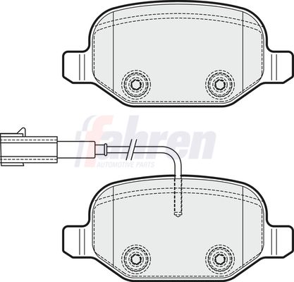 Fahren Rear Brake Pad Set