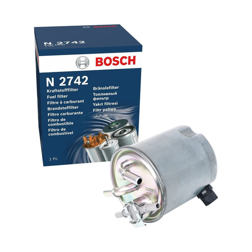 Genuine Bosch Car Fuel Filter N2742 Fits Nissan X-Trail Dci - 2.0 - 07-14 F02640 Bosch  - Town Parts