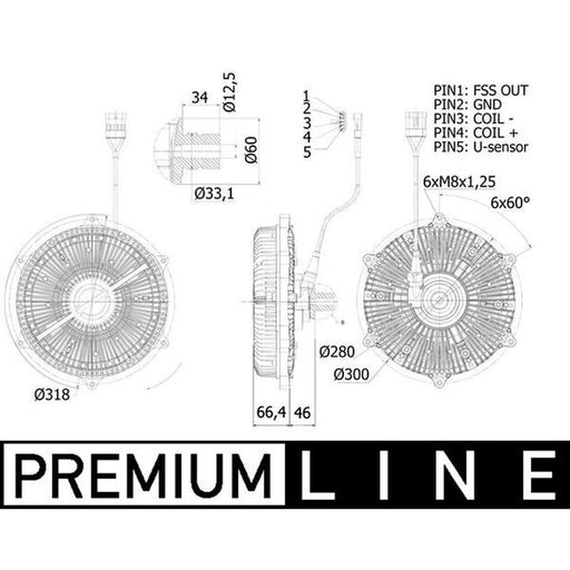Mahle Radiator Fan Clutch CFC 236 000P