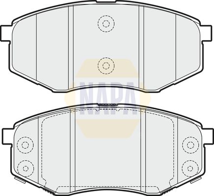NAPA Front Vented & Rear Vented Brake Discs & Pads fits HYUNDAI KIA