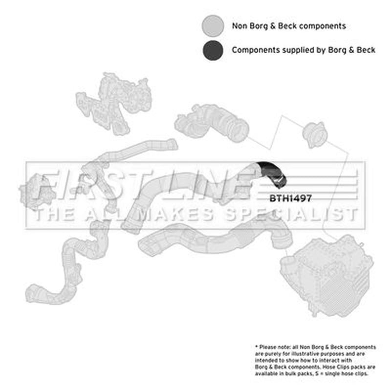 First Line Intercooler Turbo Charge Air Hose FTH1497