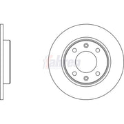 Fahren 2 x Solid Rear Brake Discs FBD6059