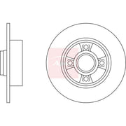 Apec 2 x Solid Rear Brake Discs DSK2550