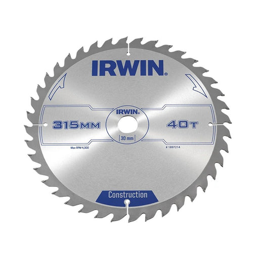 IRWIN® General Purpose Table & Mitre Saw Blade 315 x 30mm x 40T ATB - 1897214