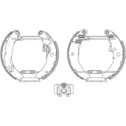Mintex Brake Shoe Set Axle Kit MSP025