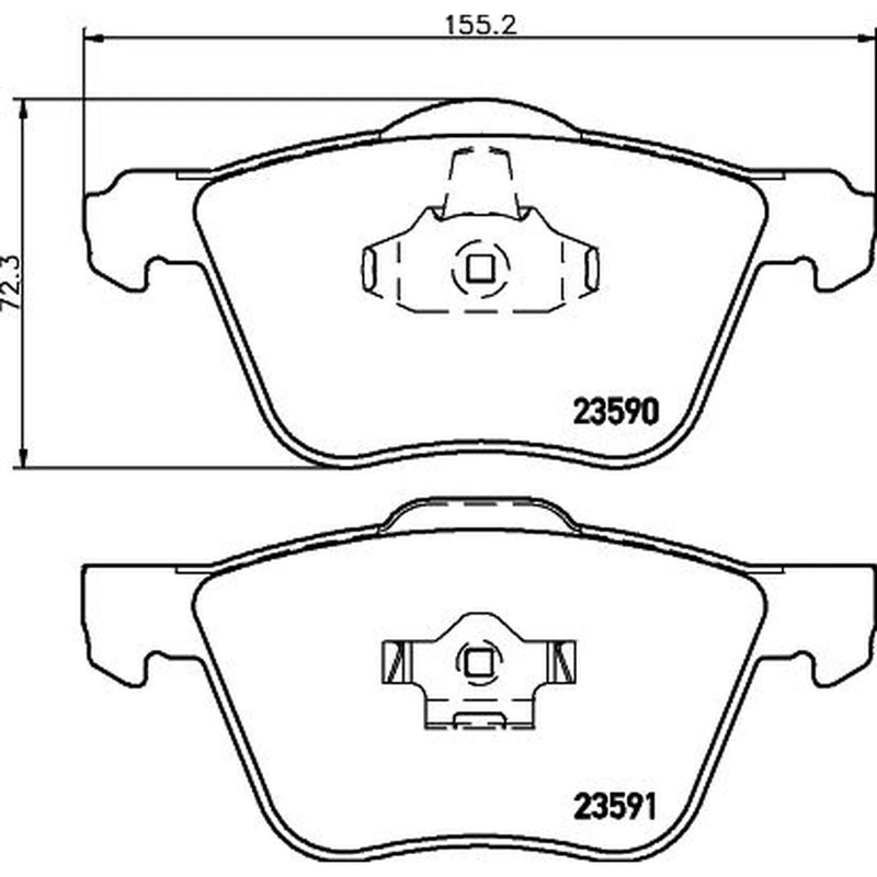 Mintex Front Brake Pad Set MDB2543