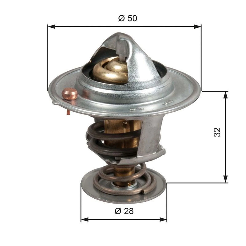 Gates Thermostat,Coolant TH50588G1
