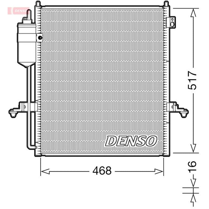 Denso Air Conditioning Condenser DCN45004