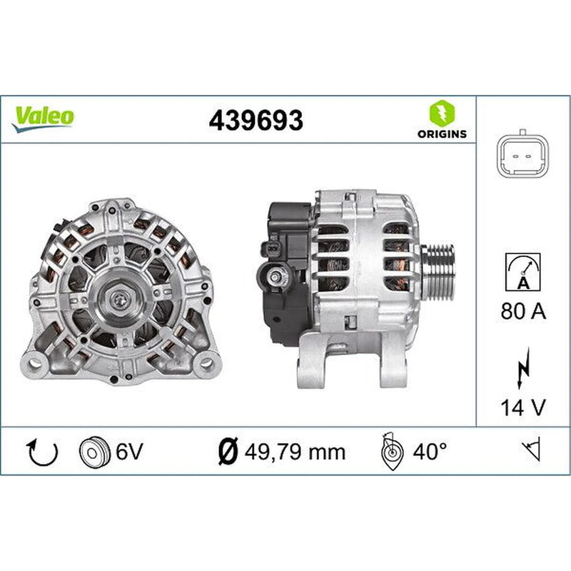 Valeo Car Alternator 12V 439693