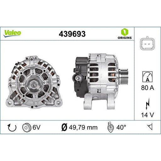 Valeo Car Alternator 12V 439693