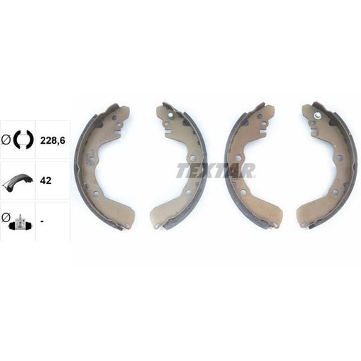 Textar Brake Shoe Set Axle Kit 91047500