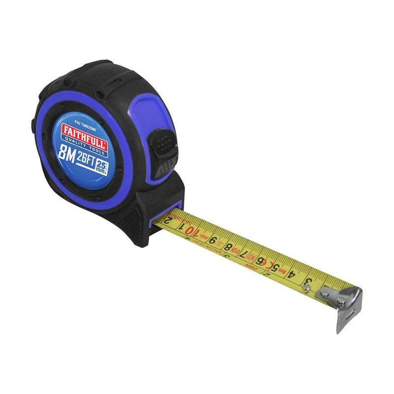 Faithfull Trade Tape Measure 8m/26ft (Width 25mm) - FAITM825MI