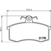 Mintex Front Brake Pad Set MDB1353