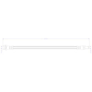 Juratek Brake Hydraulic Hose Line Rear JBH1628