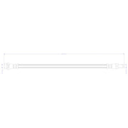 Abtex Brake Hydraulic Hose Line Rear ABH1628