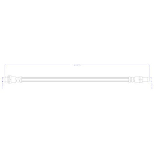 Juratek Brake Hydraulic Hose Line Rear JBH1628