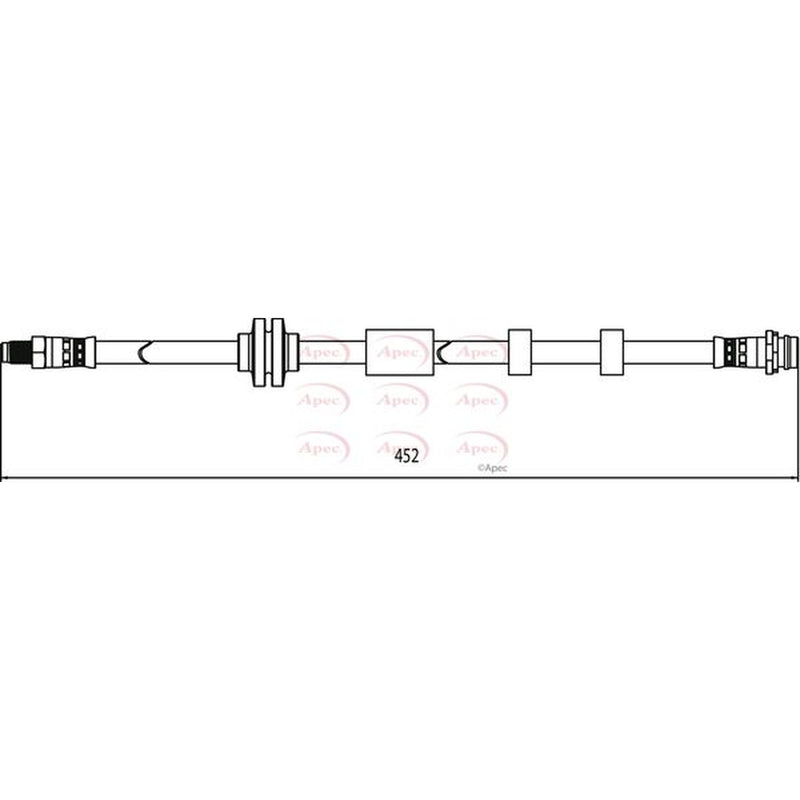 Apec Brake Hydraulic Hose Line Front HOS4117