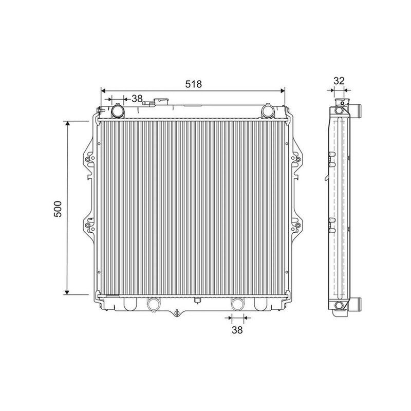 Valeo Engine Radiator 701265