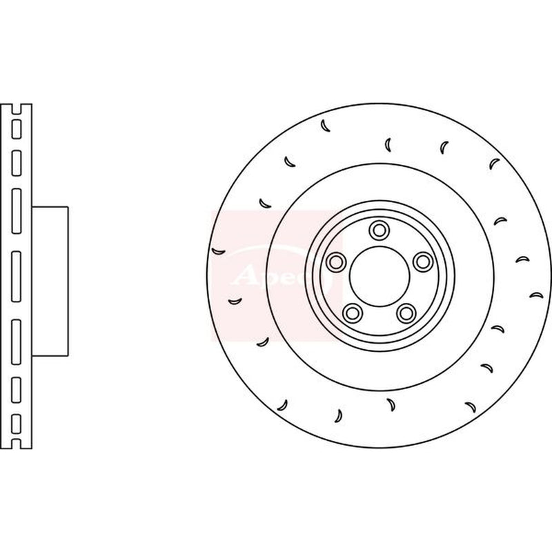 Apec 2 x / Rear Brake Discs DSK2912
