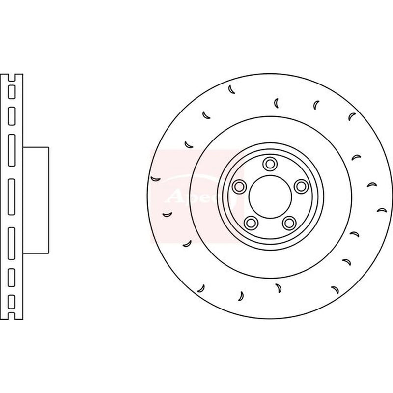 Apec 2 x / Rear Brake Discs DSK2912