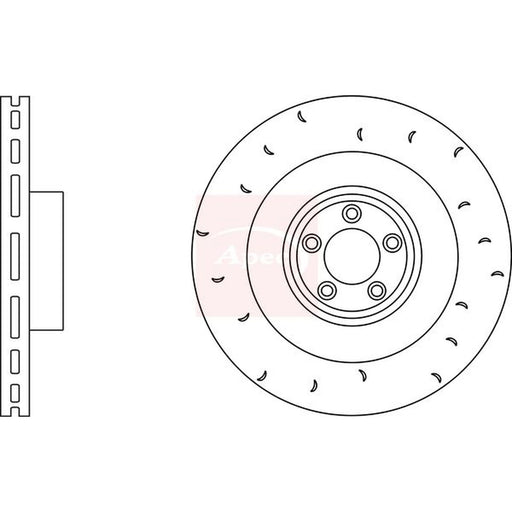 Apec 2 x / Rear Brake Discs DSK2912