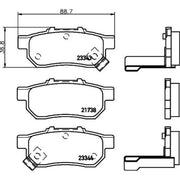 Mintex Rear Brake Pad Set MDB1616