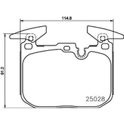 Mintex Front Brake Pad Set MDB3764