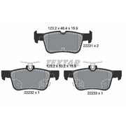 Textar Rear Brake Pad Set 2223101