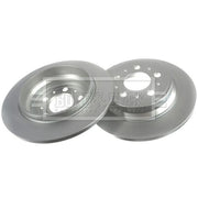 Borg & Beck 2 x Solid Rear Brake Discs BBD4216