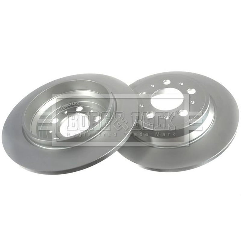 Borg & Beck 2 x Solid Rear Brake Discs BBD4216