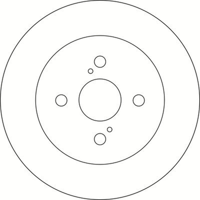 Abtex 2 x Solid Rear Brake Discs BD1437S