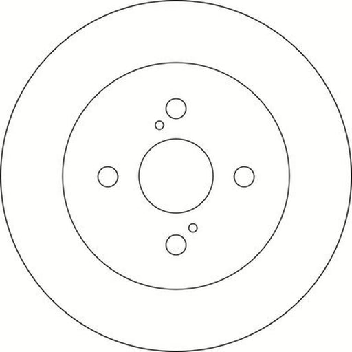 Abtex 2 x Solid Rear Brake Discs BD1437S
