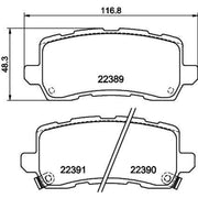 Mintex Rear Brake Pad Set MDB3843