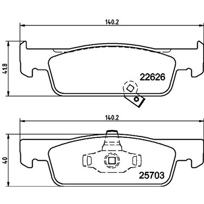 Mintex Front Brake Pad Set MDB3985
