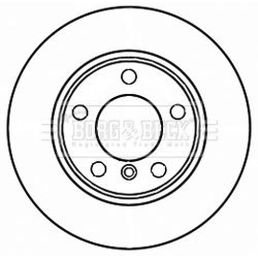 Borg & Beck 2 x Vented Front Brake Discs BBD5263