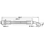 Borg & Beck Brake Hydraulic Hose Line Rear Left BBH7184