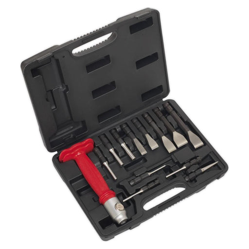 Sealey Interchangeable Punch & Chisel Set 13pc AK9215 Sealey  - Town Parts