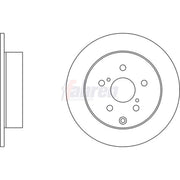Fahren 2 x Solid Rear Brake Discs FBD6509