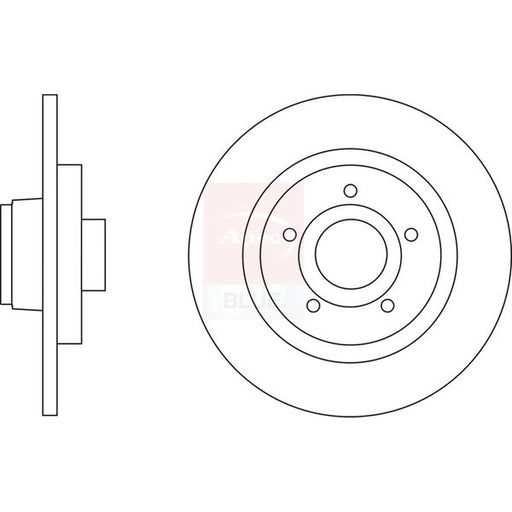 Apec 2 x Rear Brake Discs SDK6610