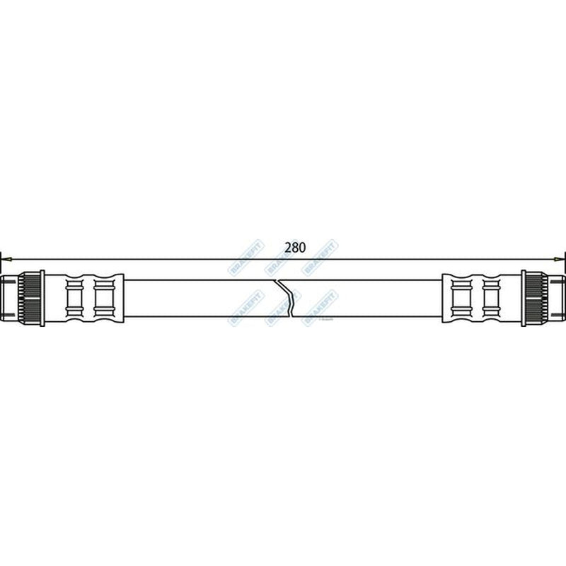 Apec Brake Hydraulic Hose Line Rear BHO4063