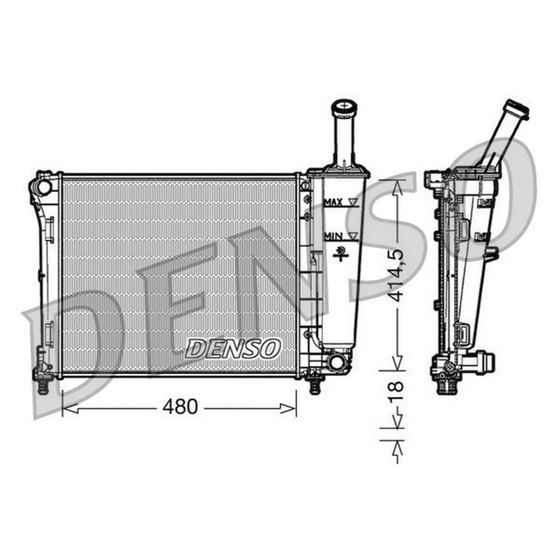 Denso Engine Radiator DRM09161