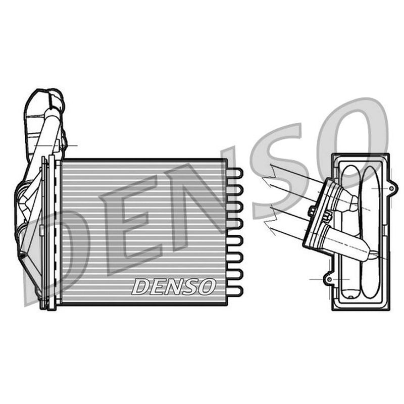 Denso Heater Matrix Core Heat Exchanger DRR09042