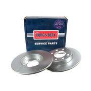 Borg & Beck 2 x Solid Rear Brake Discs BBD4249