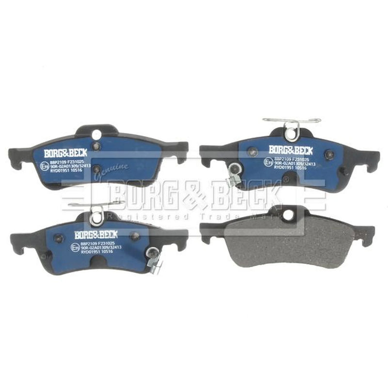 Borg & Beck 4 x Rear Brake Pad Set BBP2109