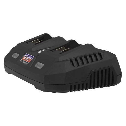 Sealey Dual Battery Charger 20V SV20 Series Lithium-ion CP20VMC2 Sealey  - Town Parts