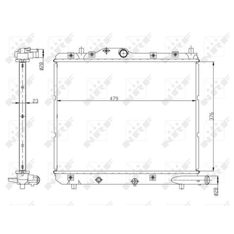 NRF Engine Radiator 56147