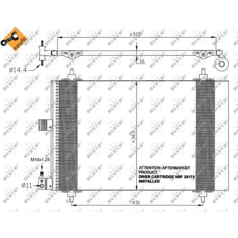 NRF Air Conditioning Condenser 35437
